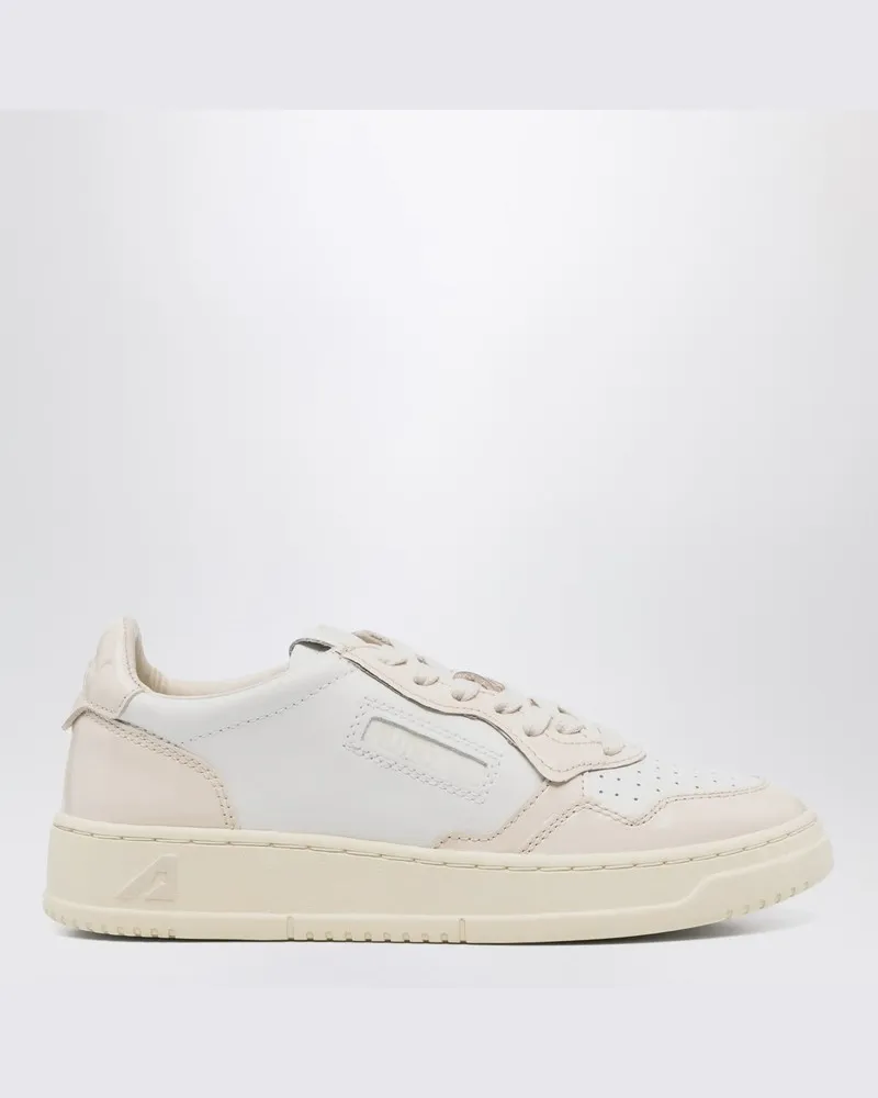 AUTRY Weiß-rosafarbene Medalist-Sneaker Weiß