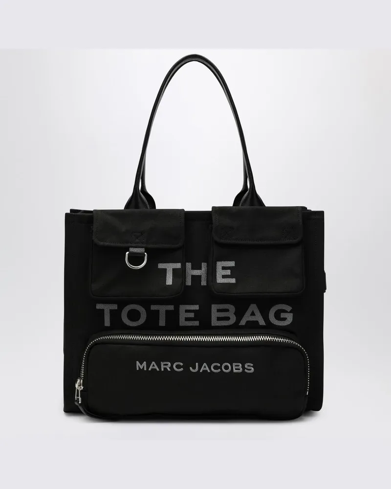Marc Jacobs The Cargo Canvas Large Tote Bag in Schwarz Schwarz