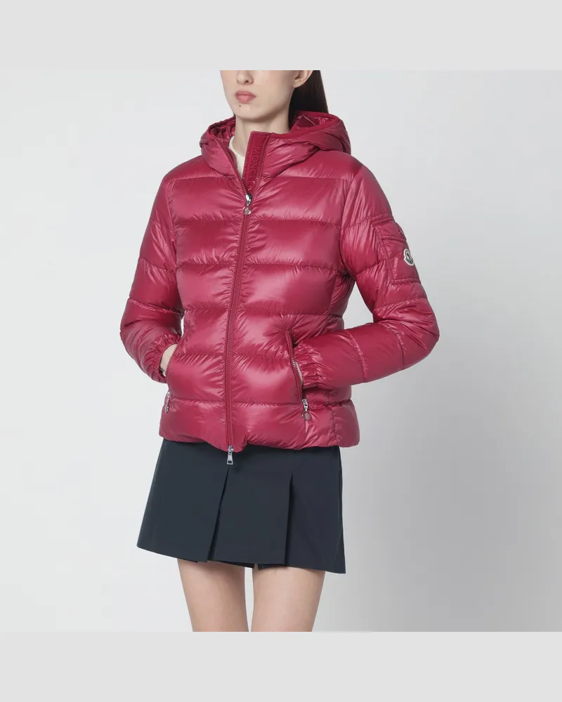 Moncler Kurze Steppjacke Glesse mit Kapuze in Rot Red