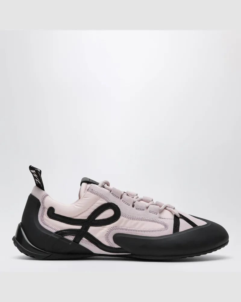 Loewe Grip Sneaker aus Nylon und Wildleder in Rosa/Schwarz Pink