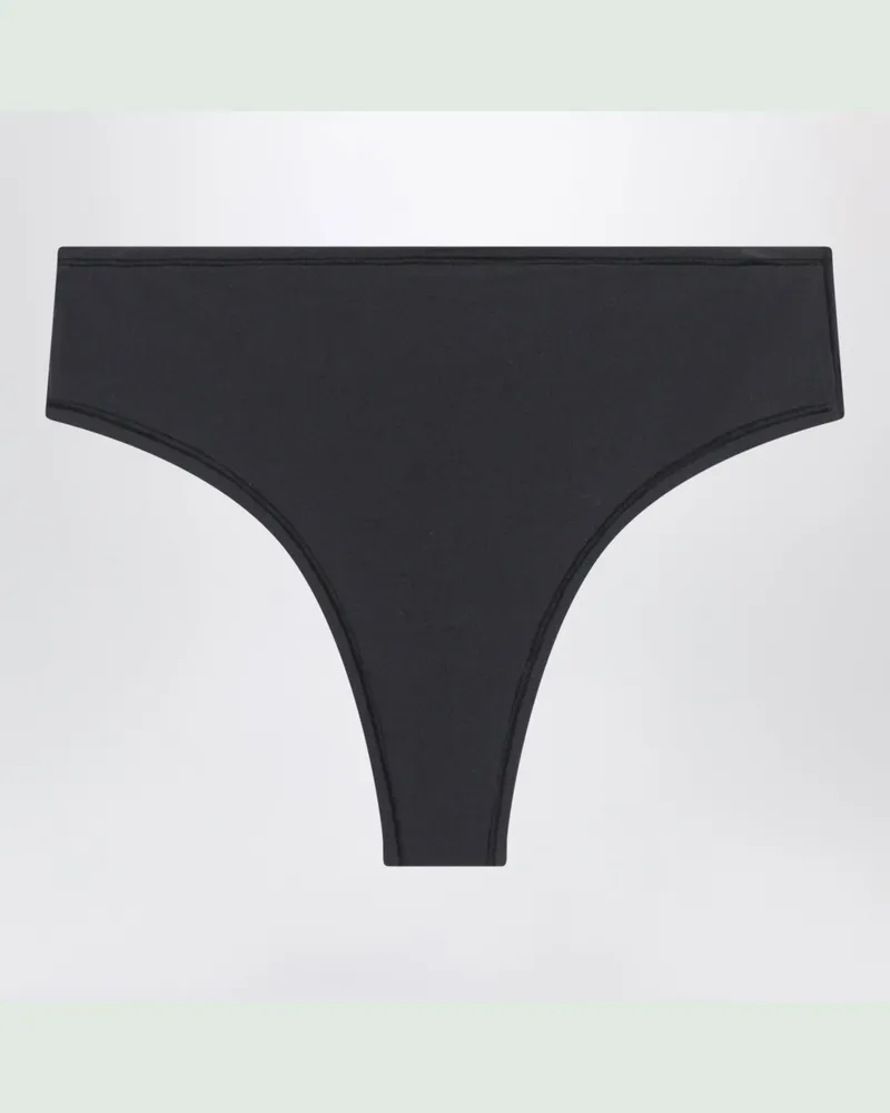 SKIMS Schwarzer String aus Stretch-Material Black