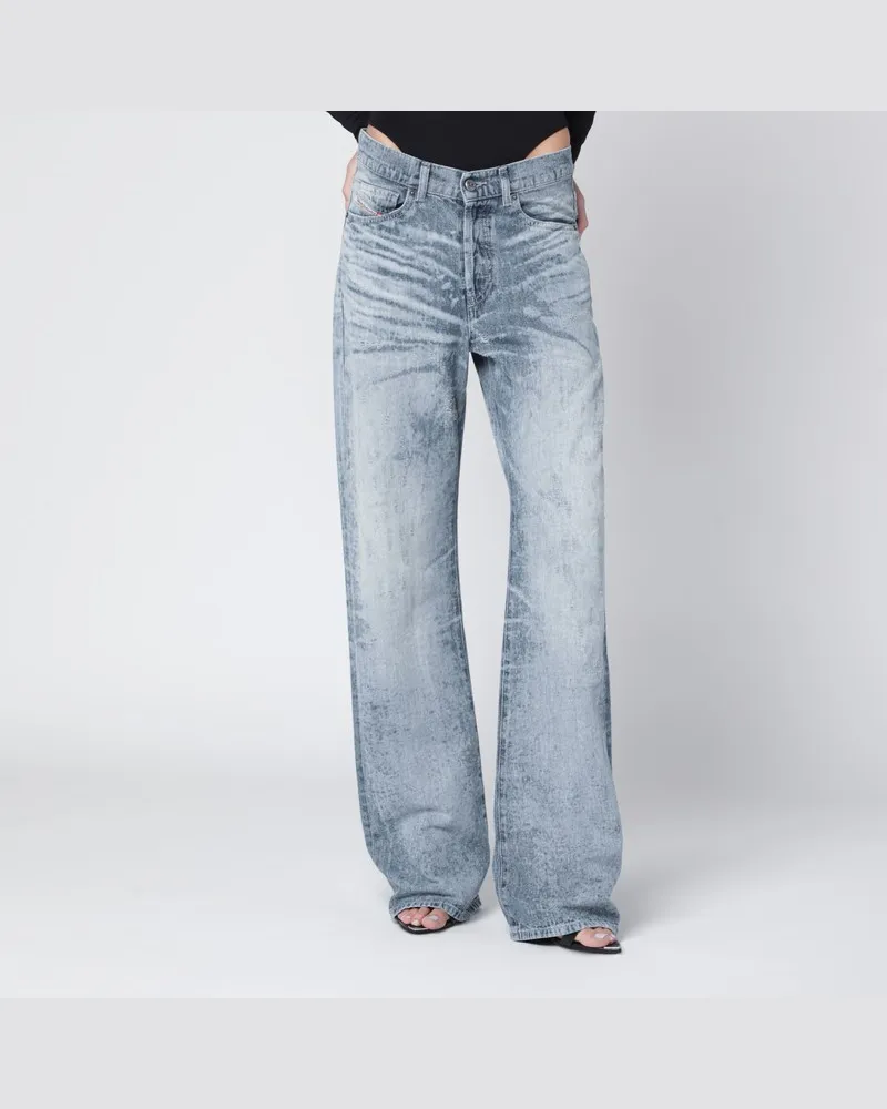 Diesel 1971 D-Sent Jeans aus hellblauem stonewashed Denim Blau