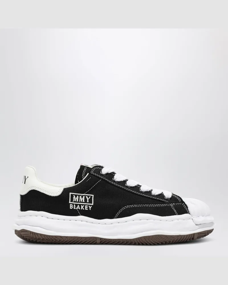 MIHARAYASUHIRO Schwarze Blakey Low Sneakers aus Canvas Black