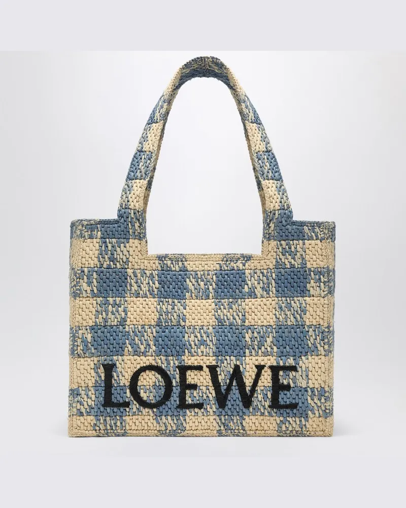 Loewe Mittlere  Font Tasche natur/blau Beige