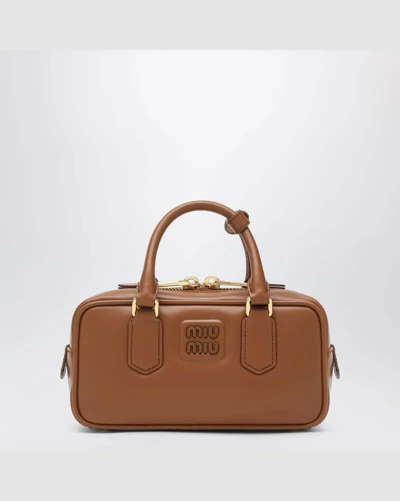 Miu Miu Koffer Arcadie Regular in Cognac Brown