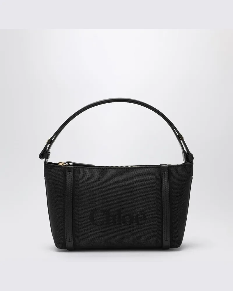 Chloé Schwarze  Carry Tote Bag aus Canvas Schwarz