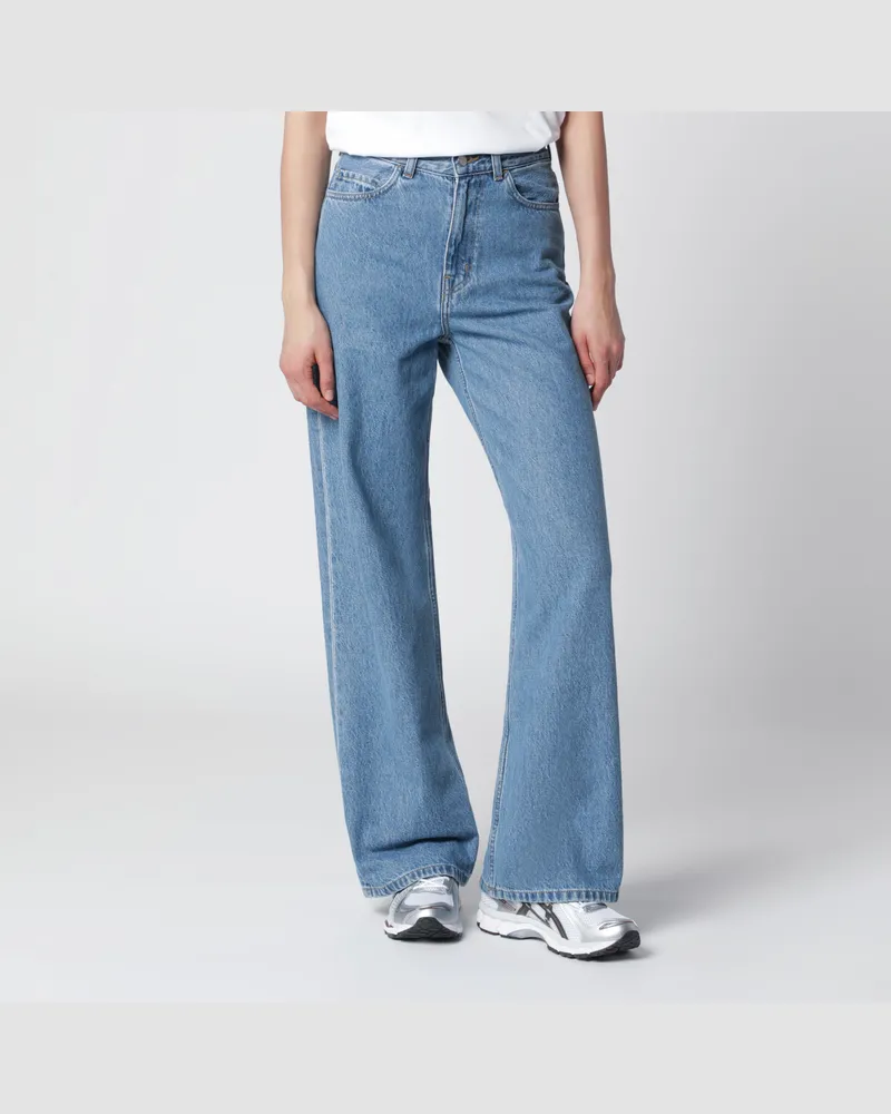 Carhartt WIP Jane High-Waist-Jeans aus blauem Denim Light