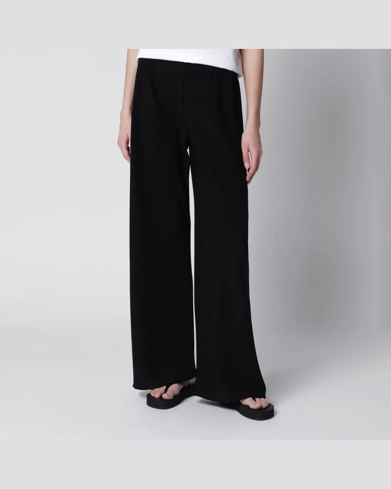 The Row Weite Gala-Hose aus Krepp in Schwarz Black