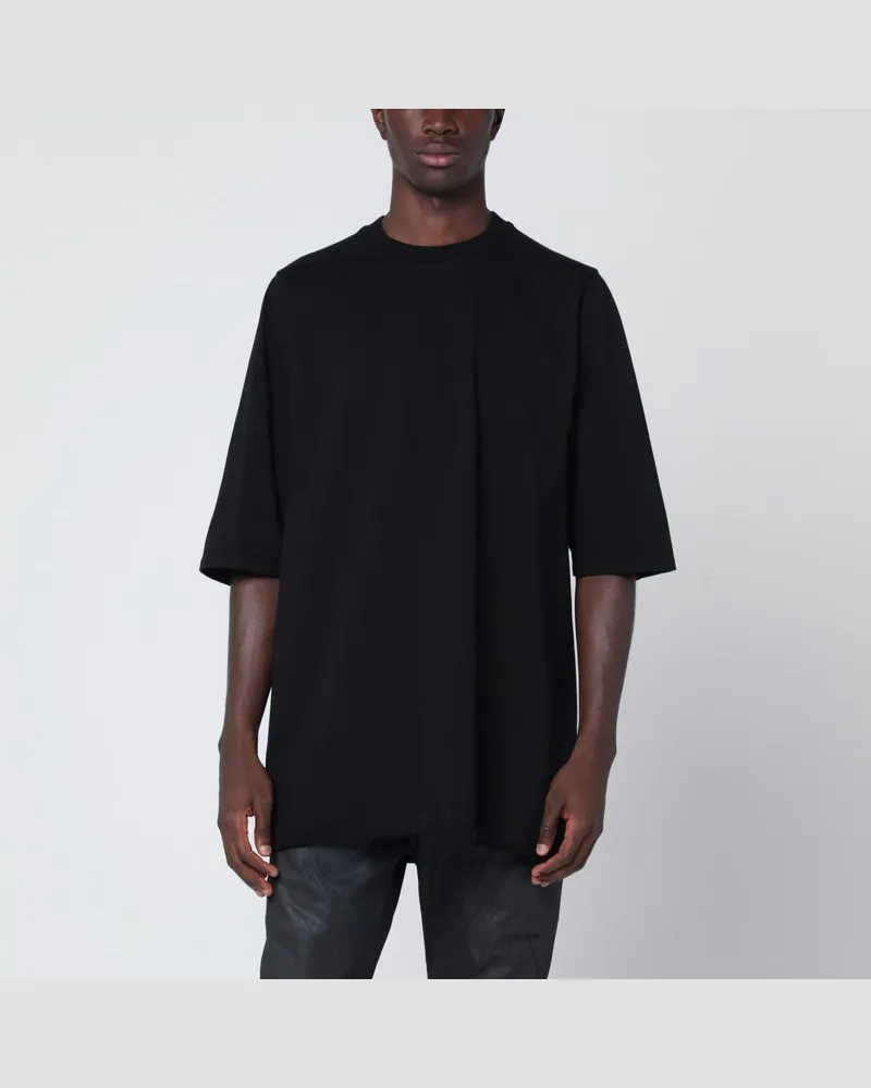 Rick Owens Übergröße Jumbo T-Shirt schwarz Schwarz