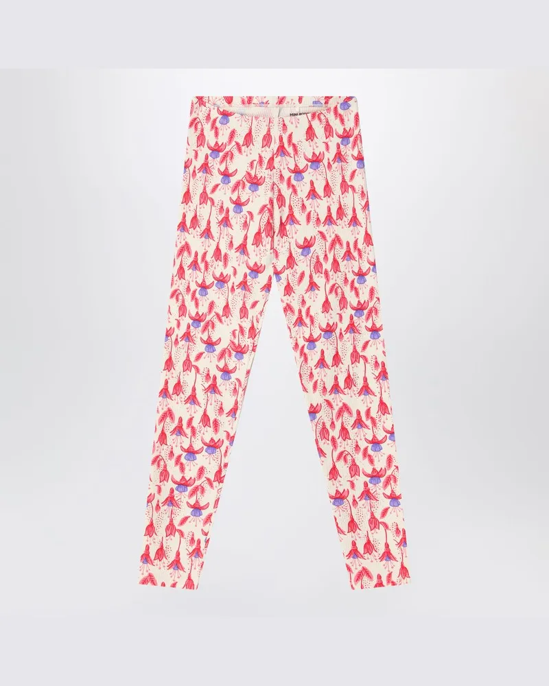Mini Rodini Leggings aus Bio-Baumwolle, rot gemustert Rot