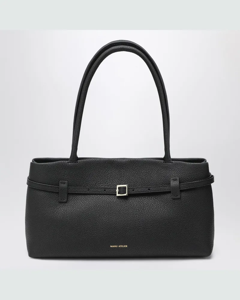 Manu Atelier Le Cambon East West schwarze Tasche Black