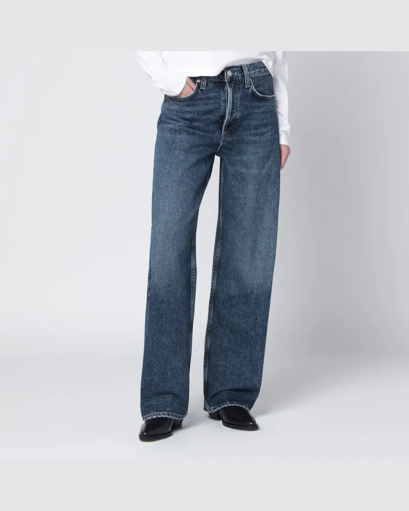 AGOLDE Blaue Jeans aus recyceltem Denim 