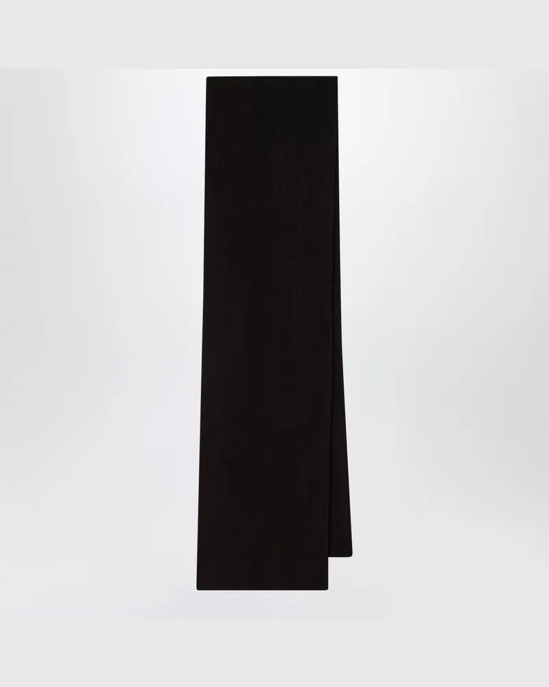 Le Bonnet Schal aus Wolle und Caregora in Espresso Brown