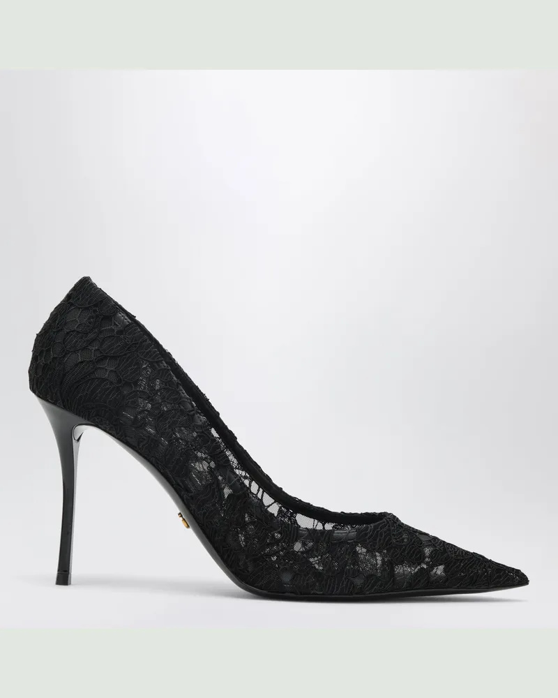 Dolce & Gabbana Schwarzes Spitzen-Dekolleté Black