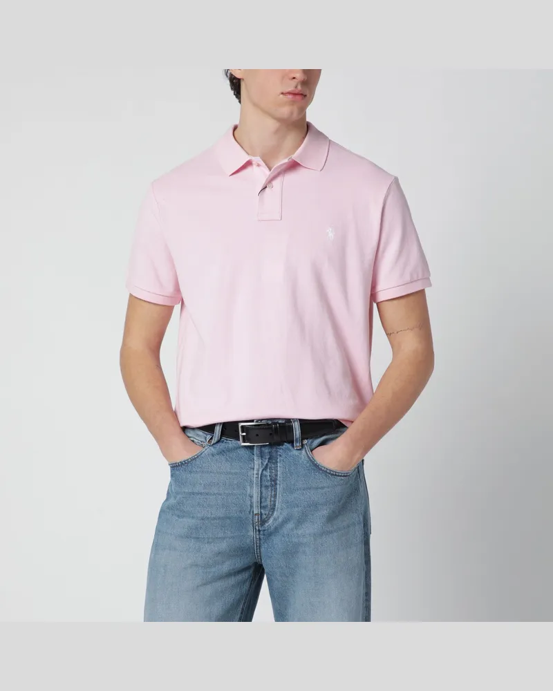 Ralph Lauren Rosa Custom Slim-Fit Poloshirt aus Baumwolle Pink