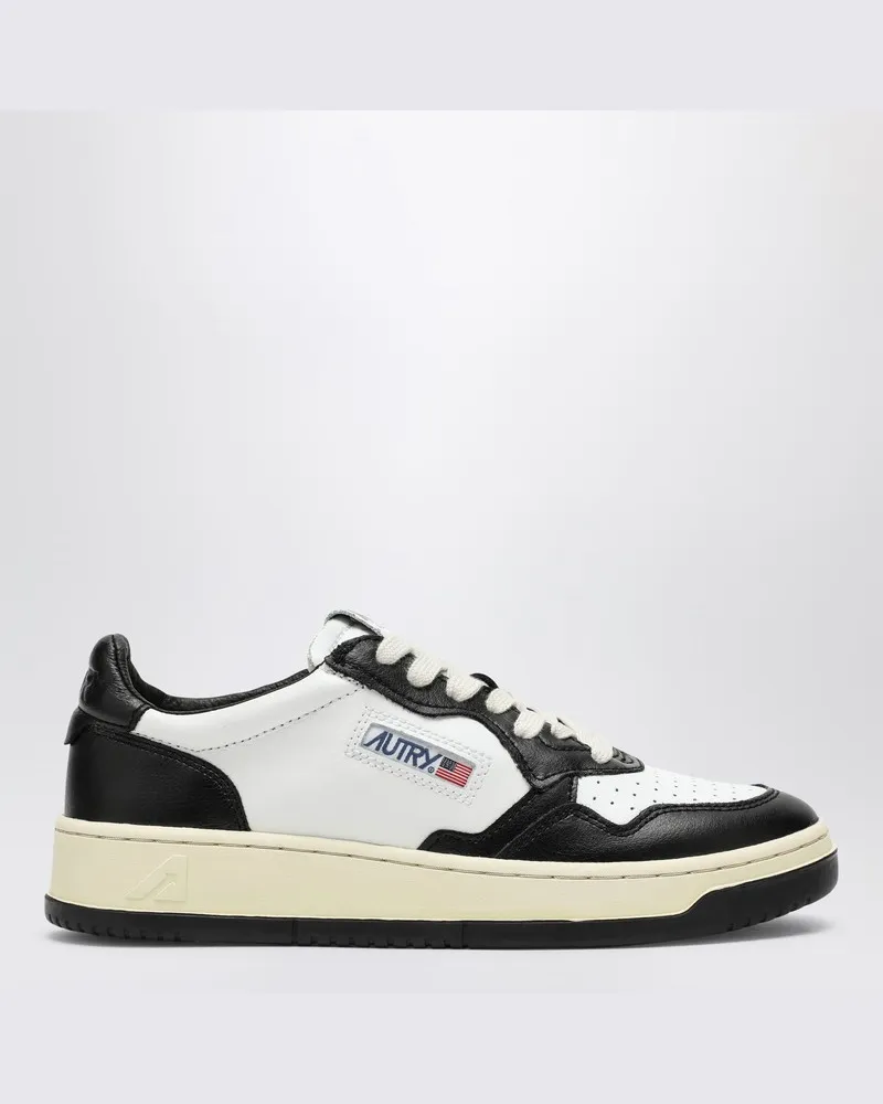 AUTRY Medalist schwarz/weißer LederSneakers Weiß