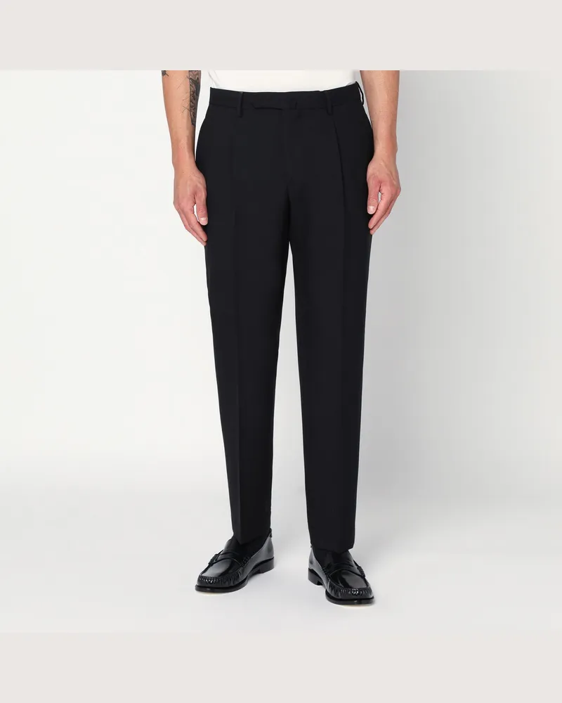 Biagio Santaniello Schwarze Wollhosen Black