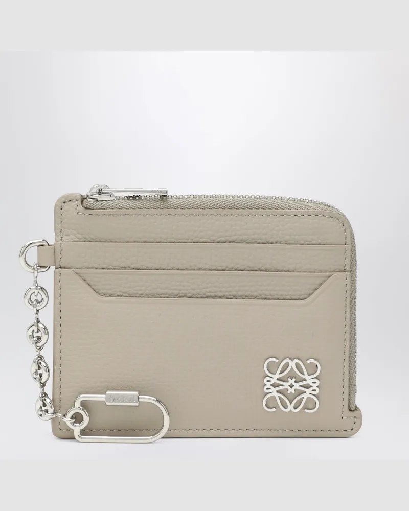 Loewe Anagram Kartenetui in Lehmfarbe mit Kette Beige