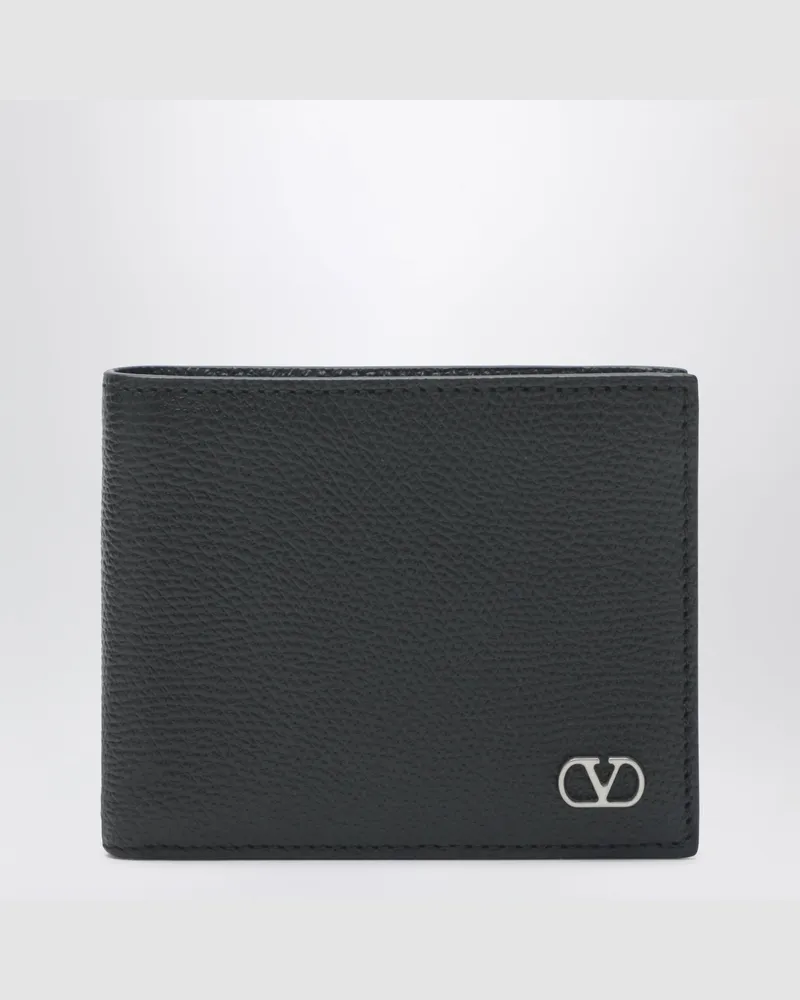 Valentino Garavani Vlogo Signature Bi-Fold-Geldbörse in Schwarz Black