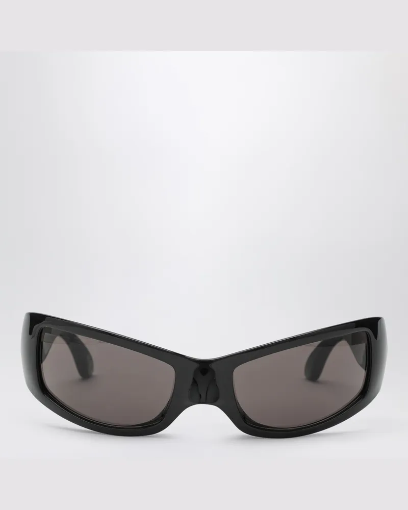 Balenciaga Schwarze Sonnenbrille mit Logo Black