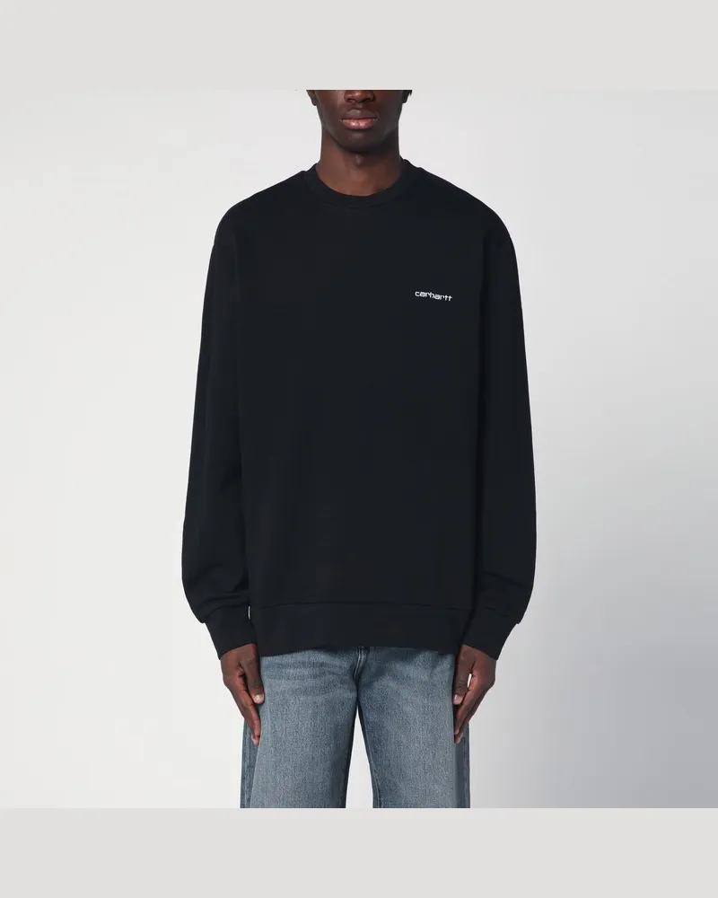 Carhartt WIP Script Embroidery Sweatshirt schwarz Schwarz