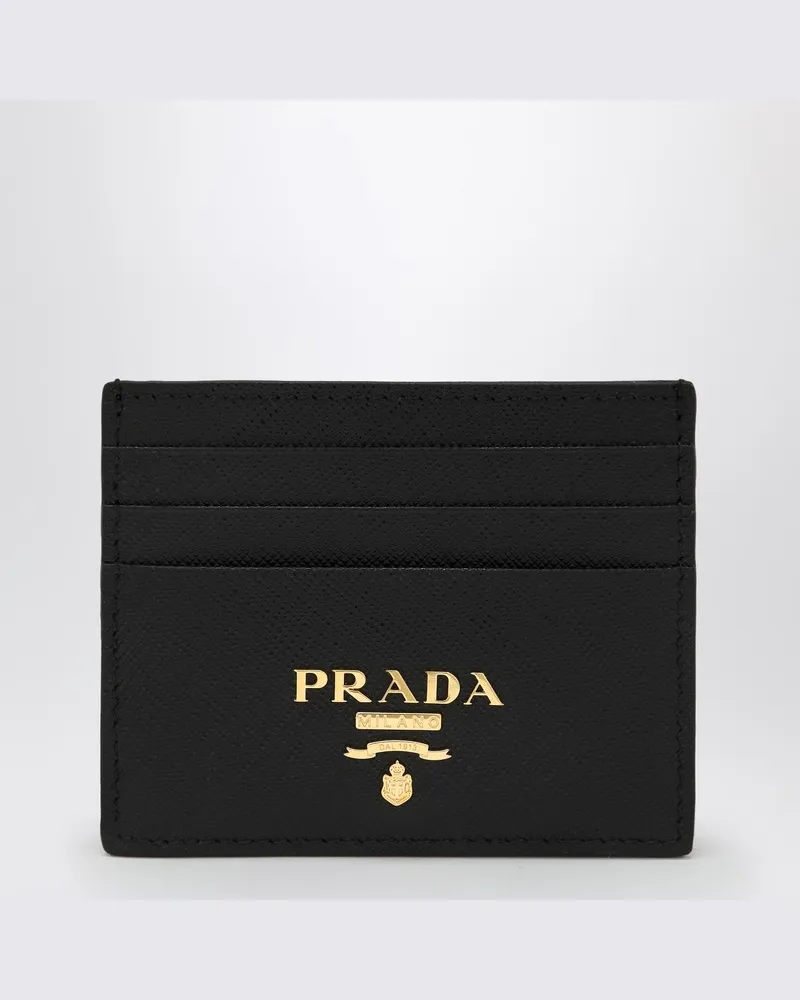 Prada Schwarzes Saffiano-Kartenetui 