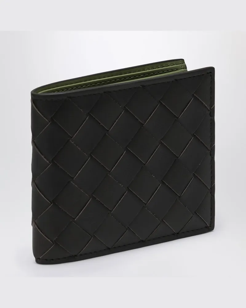 Bottega Veneta Fondant/Macha Geflochtene Brieftasche Braun
