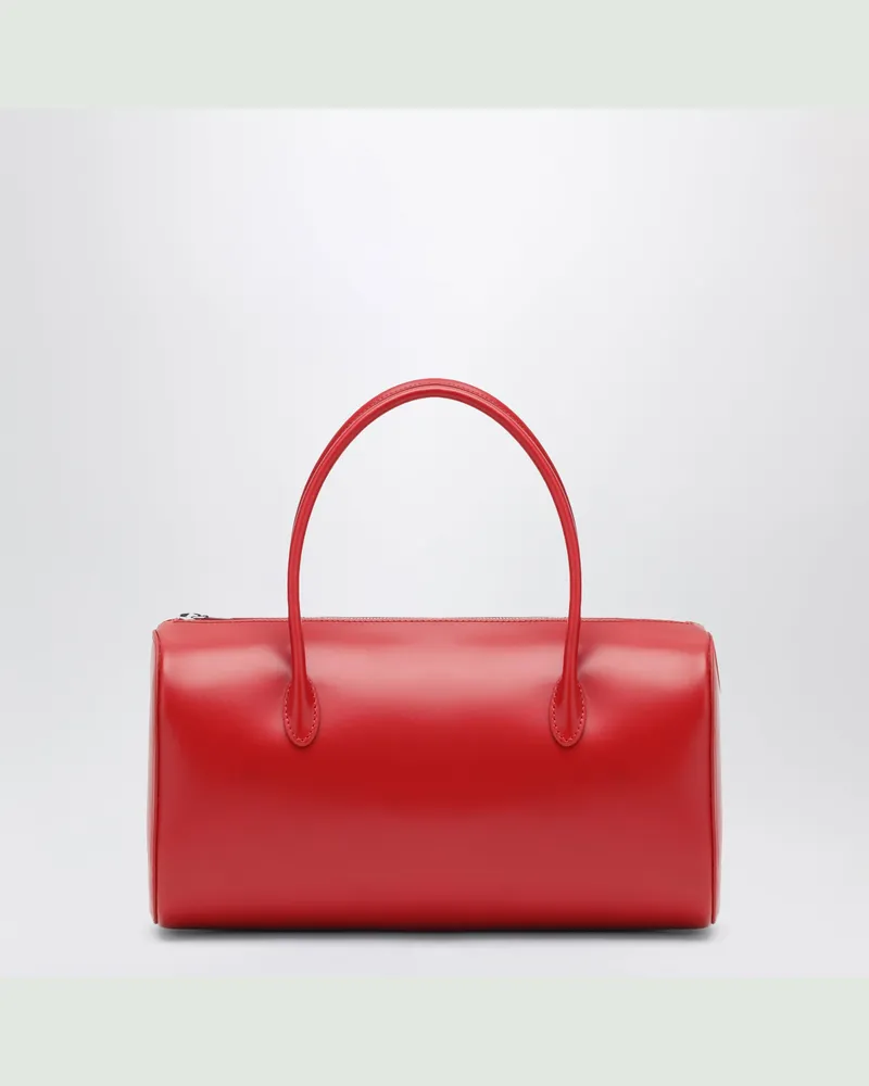 AURALEE Rote Mini-Boston-Tasche aus Rindsleder Red