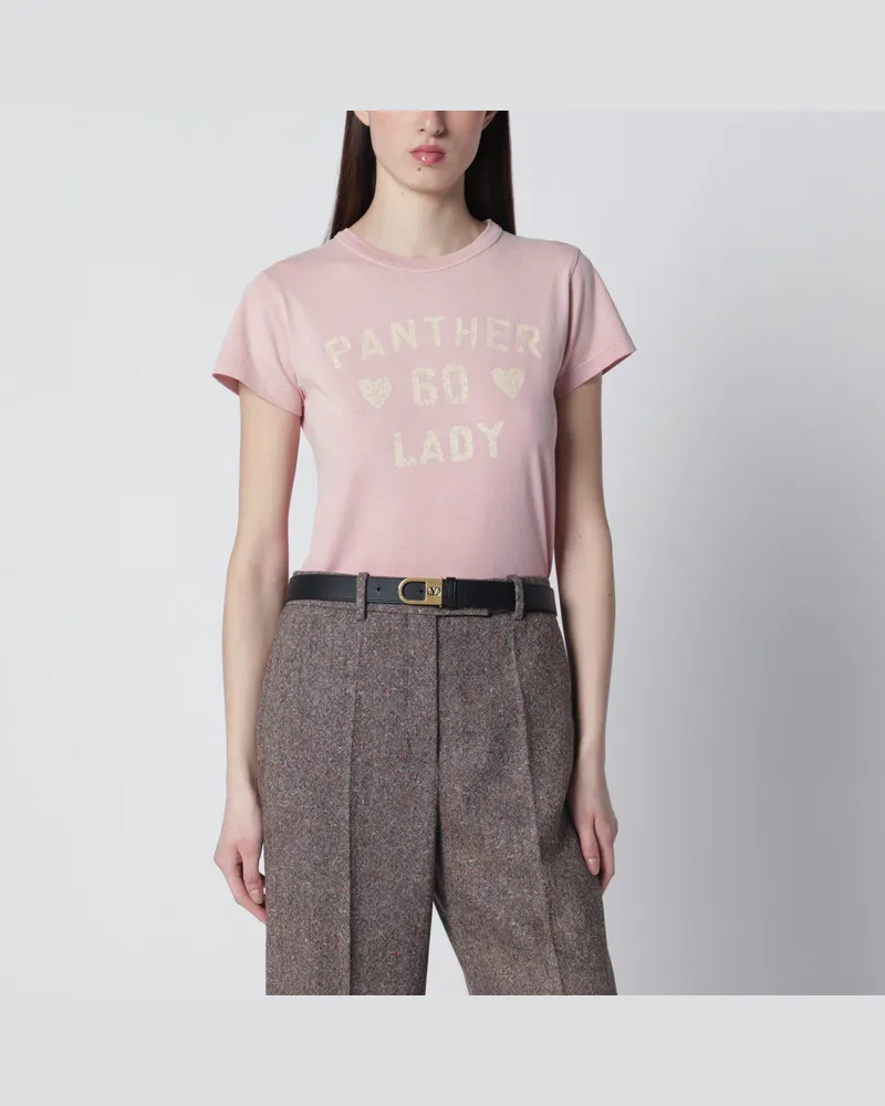 Valentino Garavani Rosa Panther-Lady-T-Shirt Pink