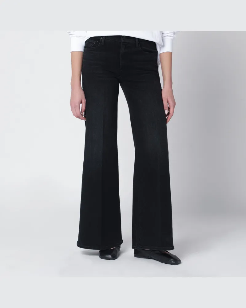 Mother Schwarze Schlagjeans Spiked Hair Black