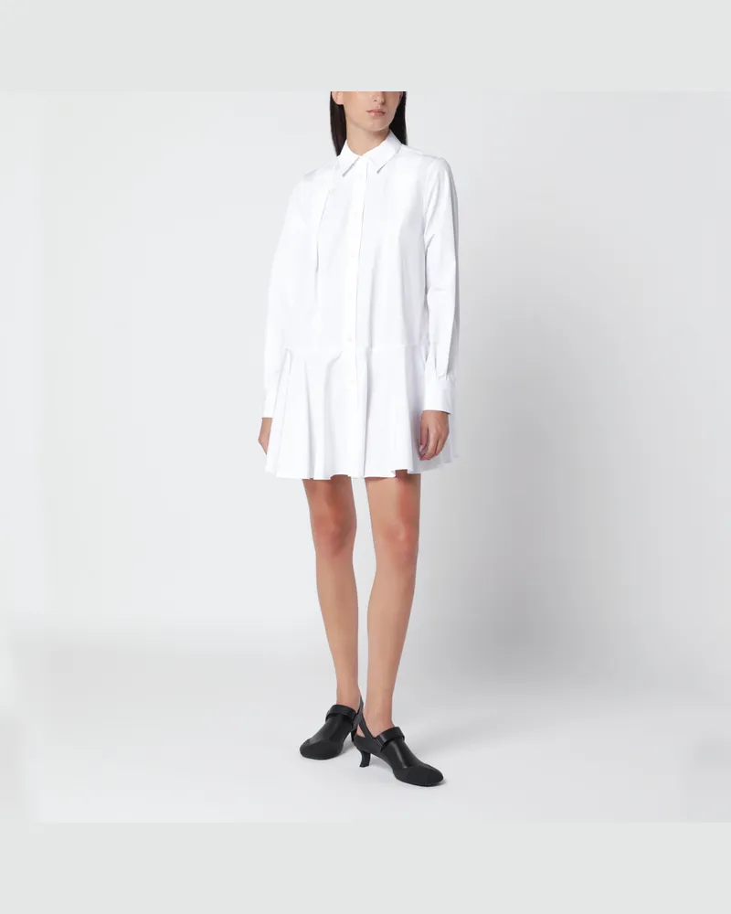 Loewe Kurzes weißes Baumwollkleid White
