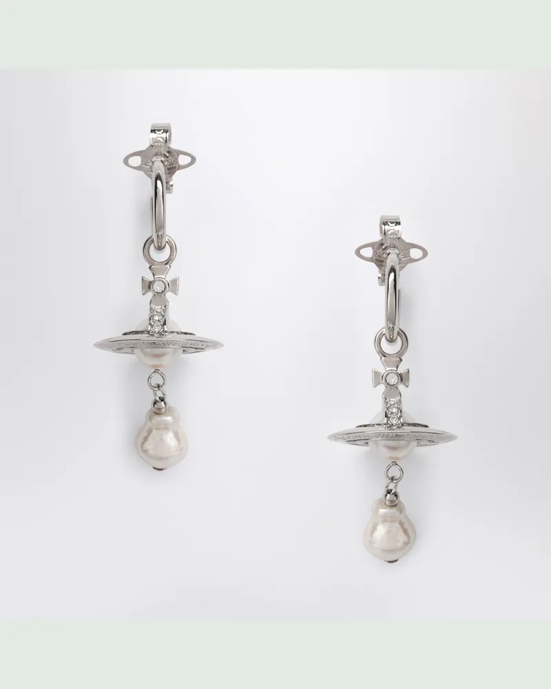 Vivienne Westwood Platinperlen-Ohrstecker Metal