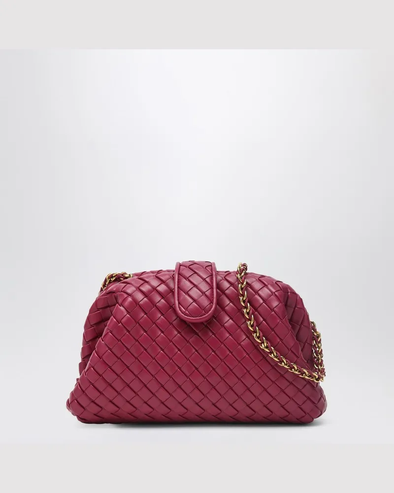 Bottega Veneta Lauren 1980 Zinnoberfarbene geflochtene Kupplung Violett