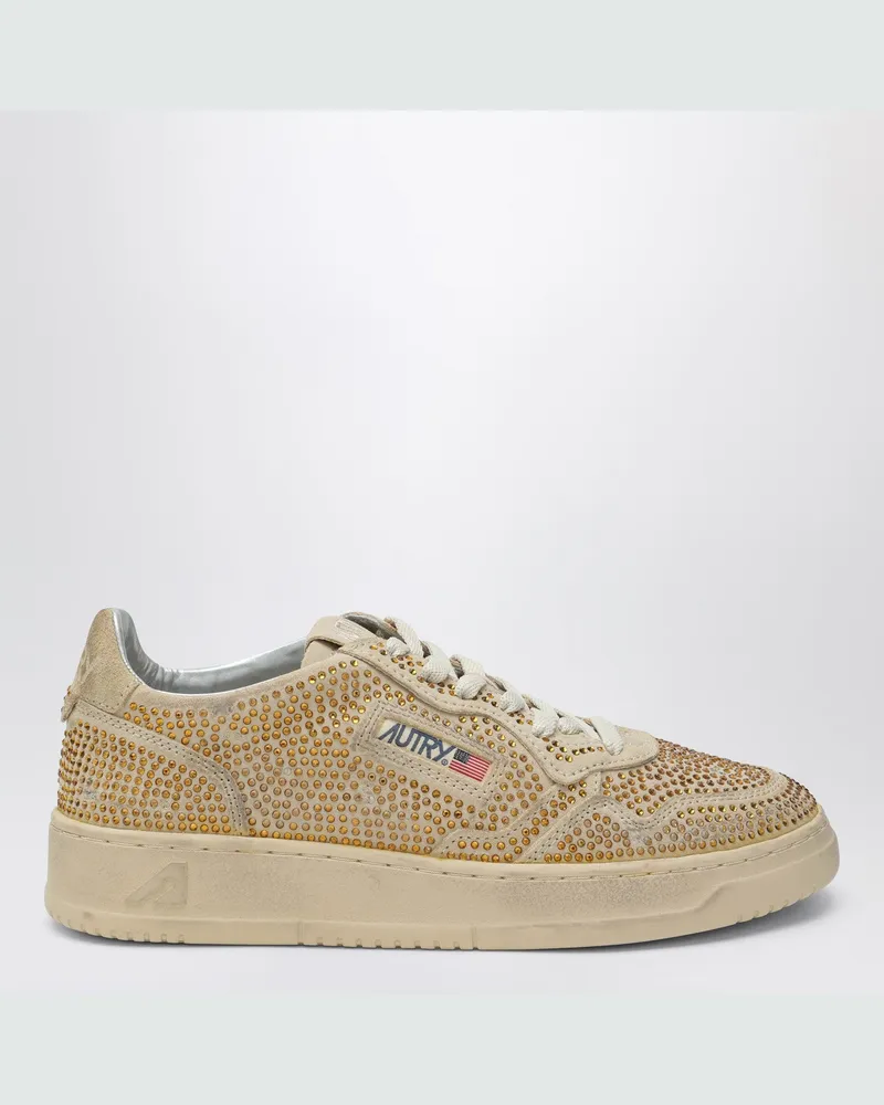 AUTRY Sneakers Medalist Kristalle in Bronze Brown