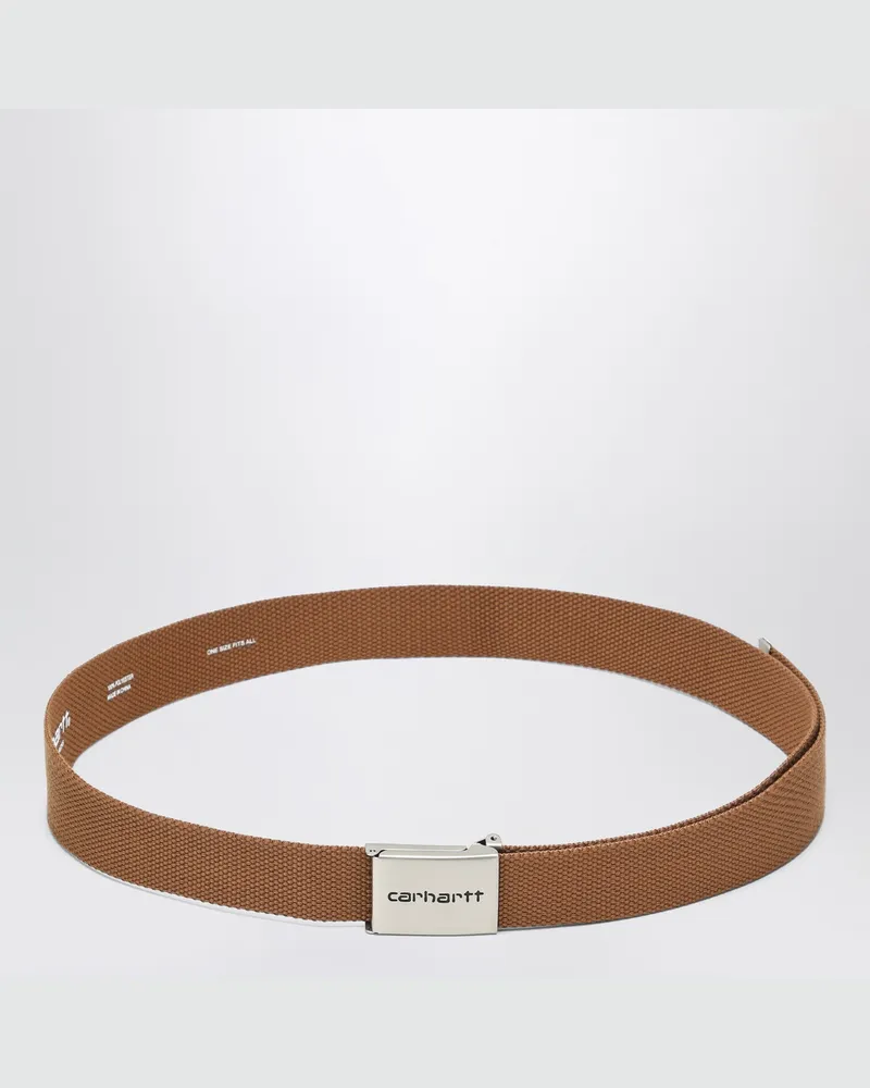 Carhartt WIP Clip Belt Chrome braun Brown