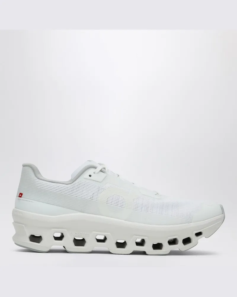 ON Weißer Wolkenmster Low-Top Sneaker Weiß