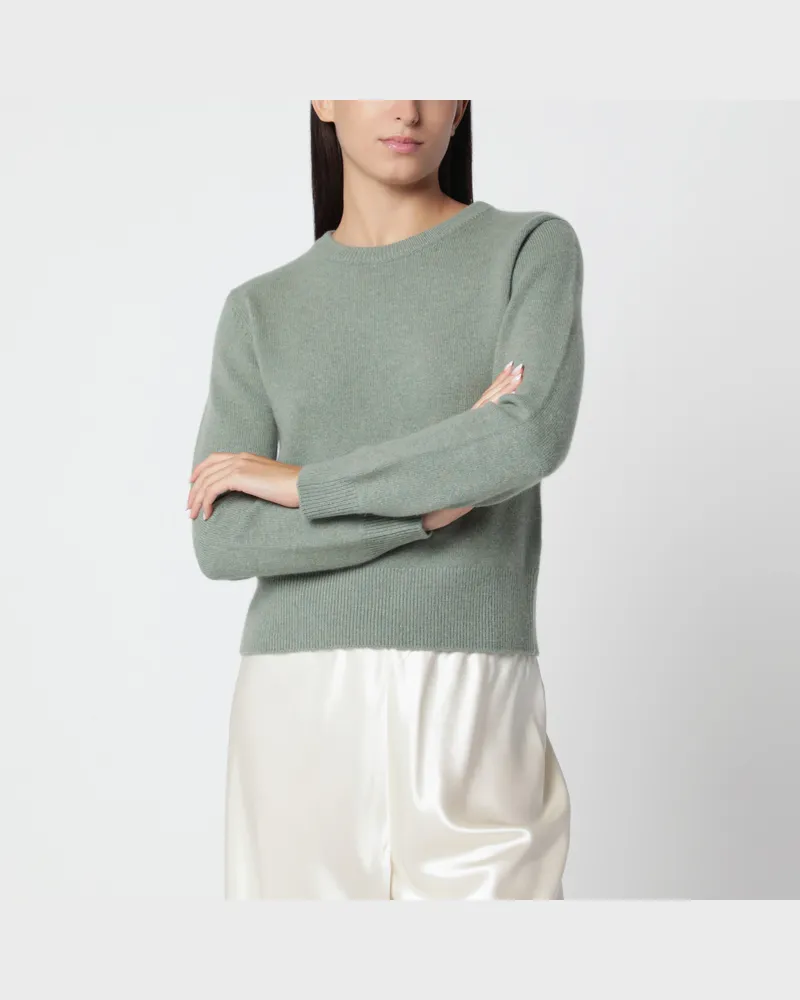 extreme cashmere Graugrüner Jeanne Pullover aus Kaschmir Green