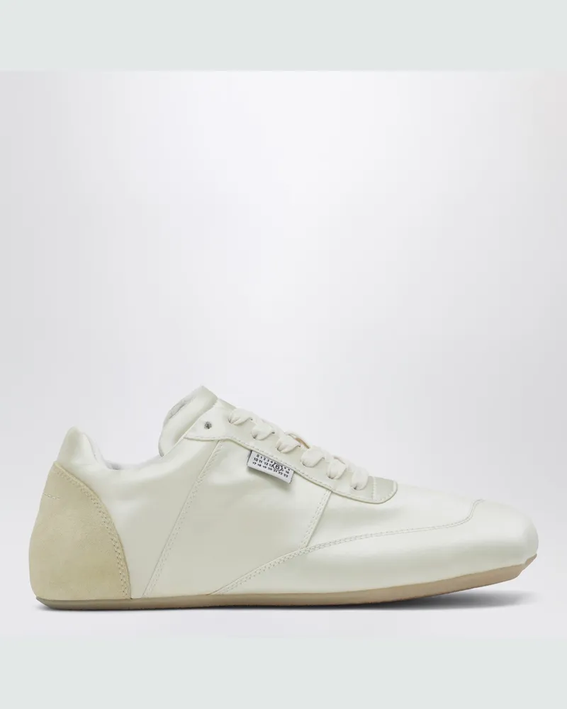Maison Margiela Factory Sneaker aus weißem Satin White