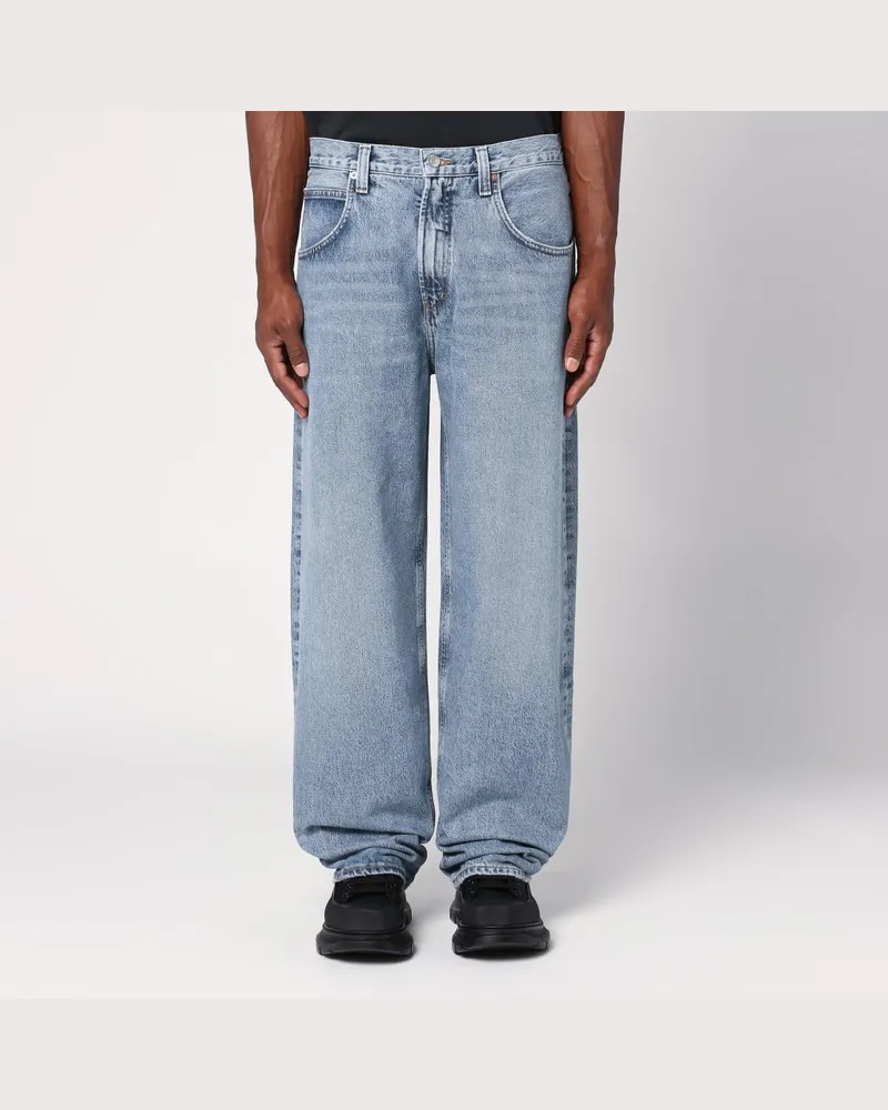 AGOLDE Hellblaue Baggy Jeans aus ökologischem Denim Hellblau