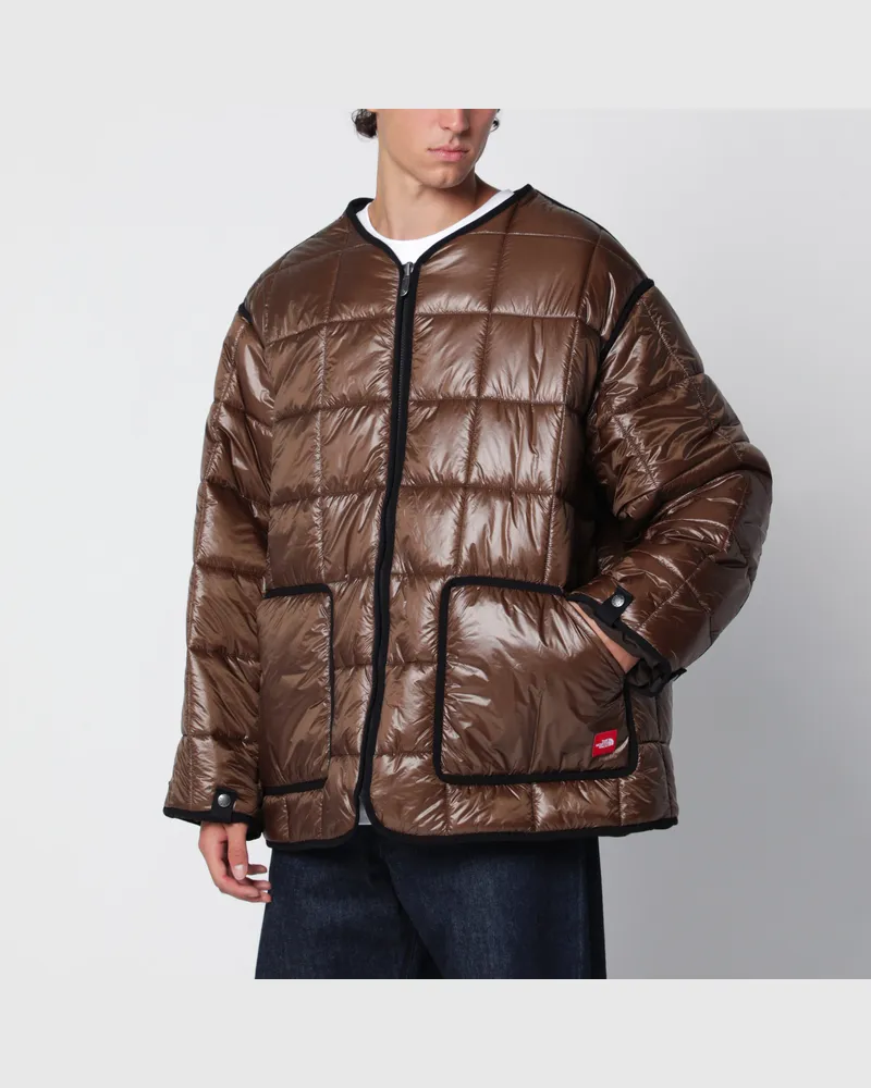 The North Face Red Box Liner braune Wendejacke aus Nylon Brown