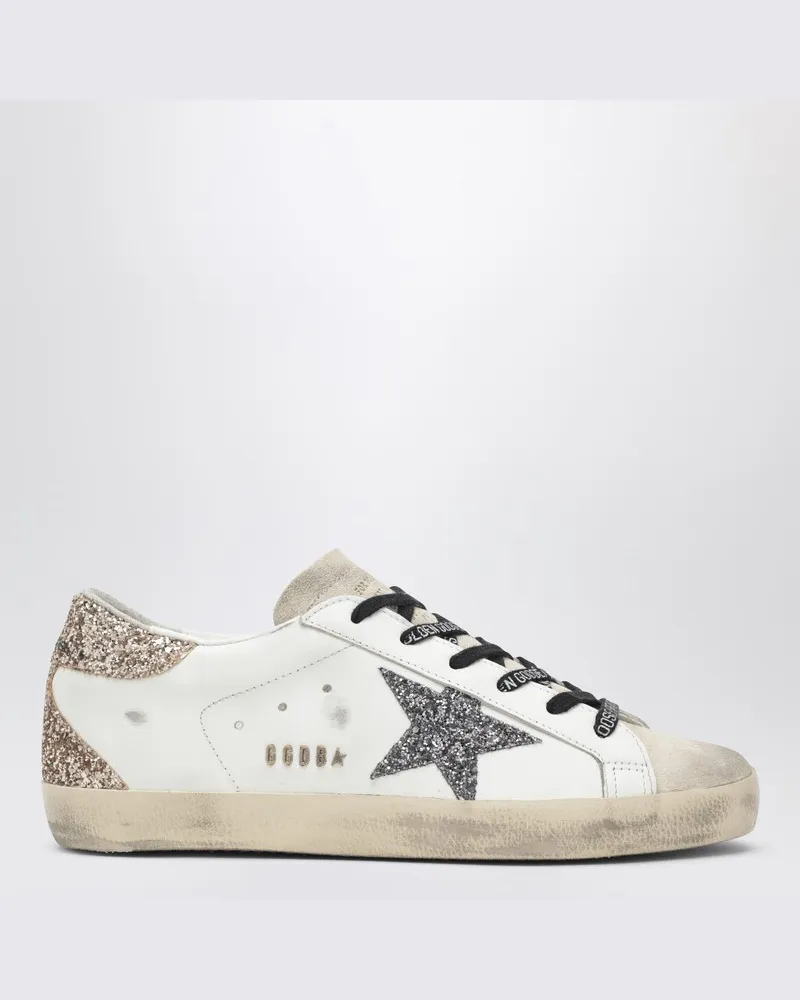Golden Goose Sneakers Super-Star weiß/silber/gold Weiß