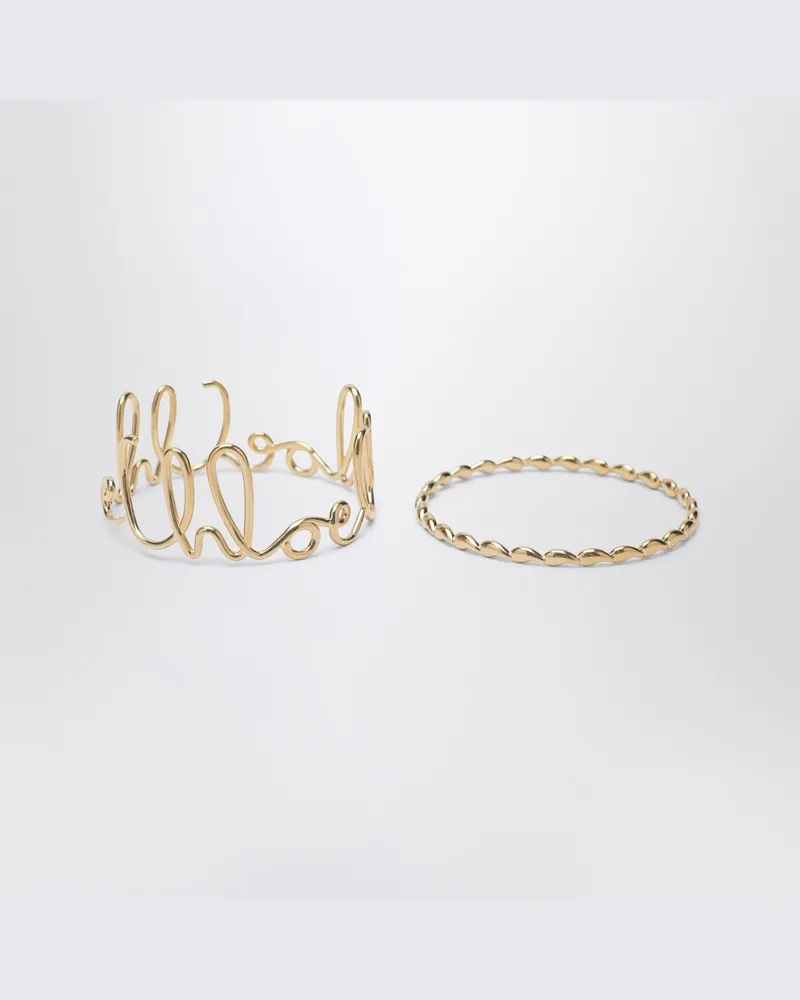 Chloé ikonisches Armband-Set Metallisch