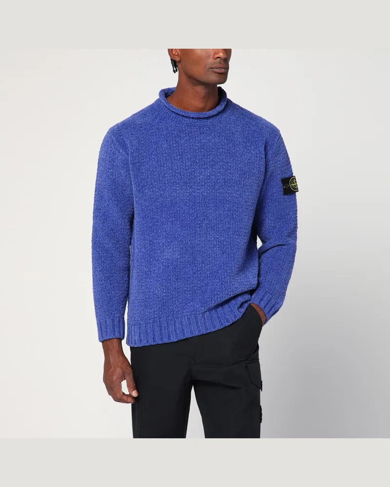 Stone Island Baumwoll-Rollkragenpullover in Lavendelfarbe Violett