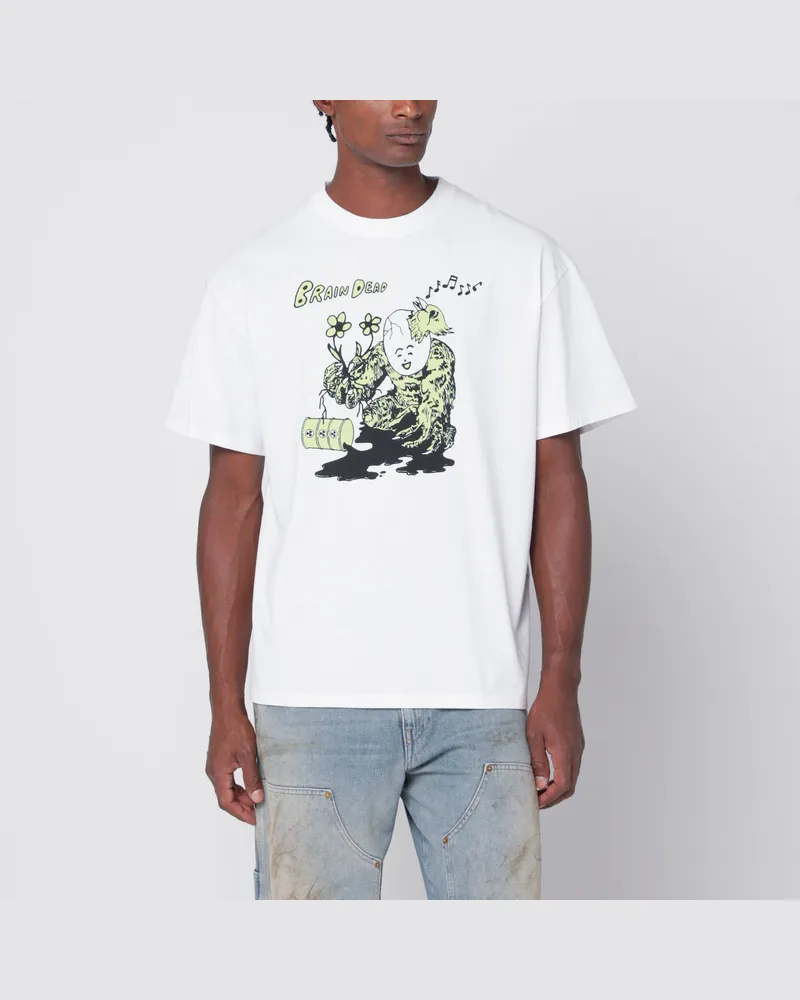 Brain Dead Weißes Nuclear Evolution T-Shirt White