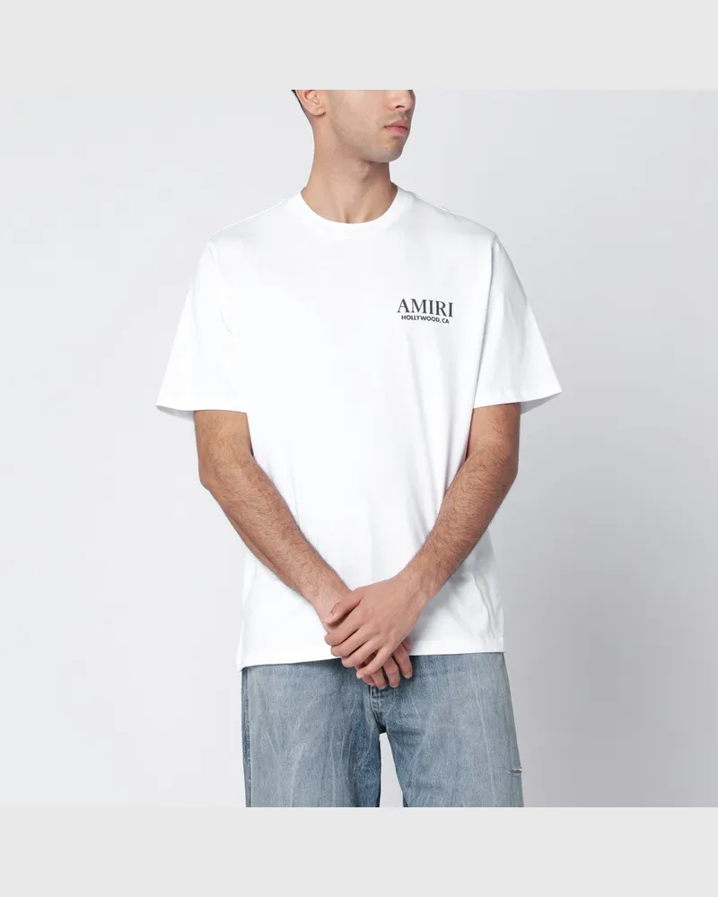 Amiri Bones Stacked T-Shirt in Weiß 