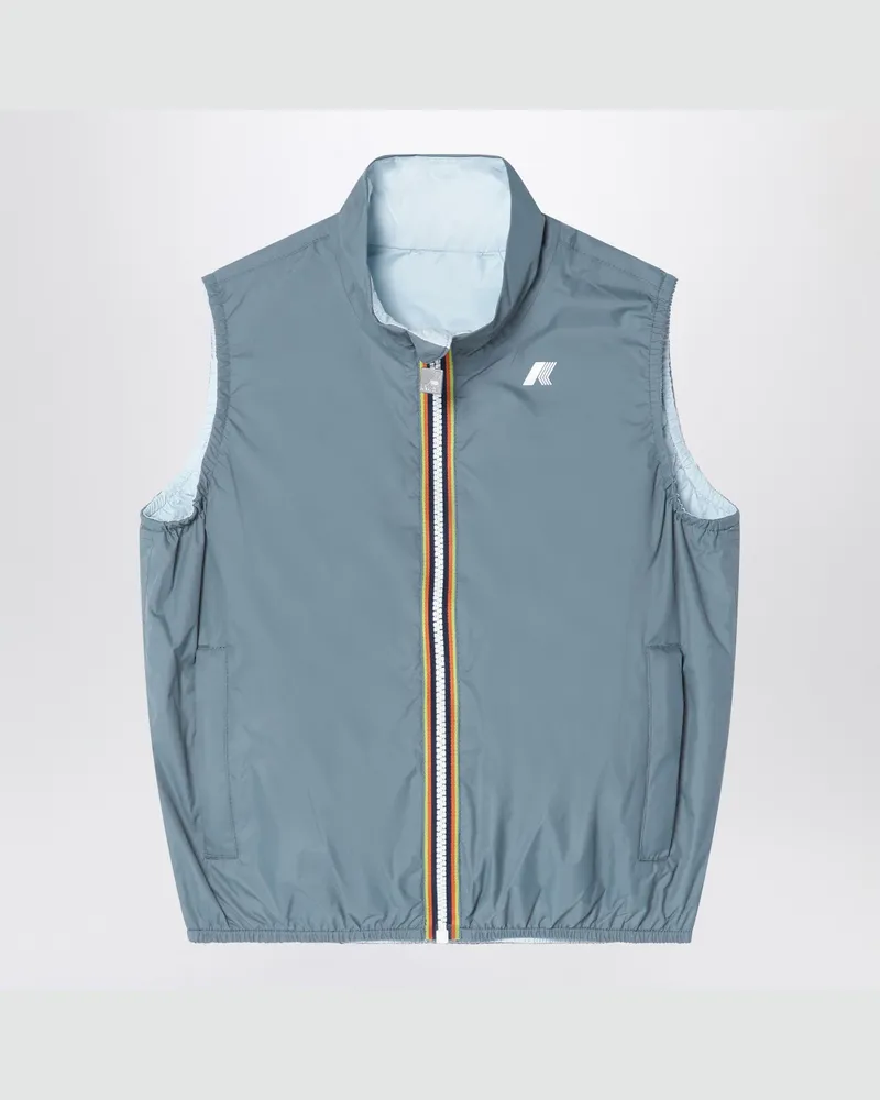 K-Way Valen Plus.2 Wende-Weste blau/grün Multicolor