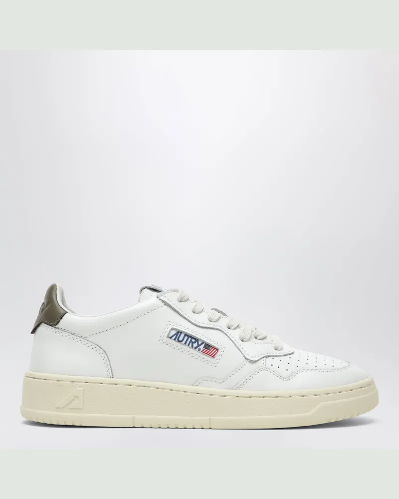 AUTRY Medalist Low Sneaker aus weißem/choco Leder White