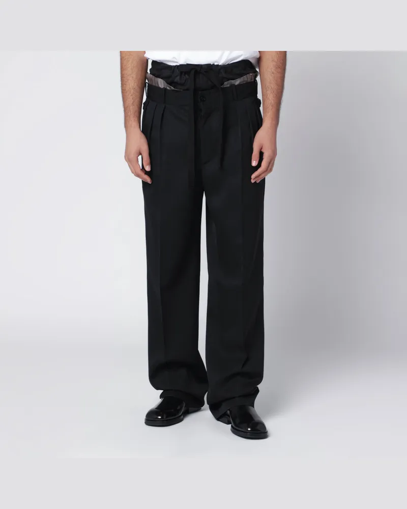Maison Margiela Schwarze Hose "Anonymity of the Lining Black