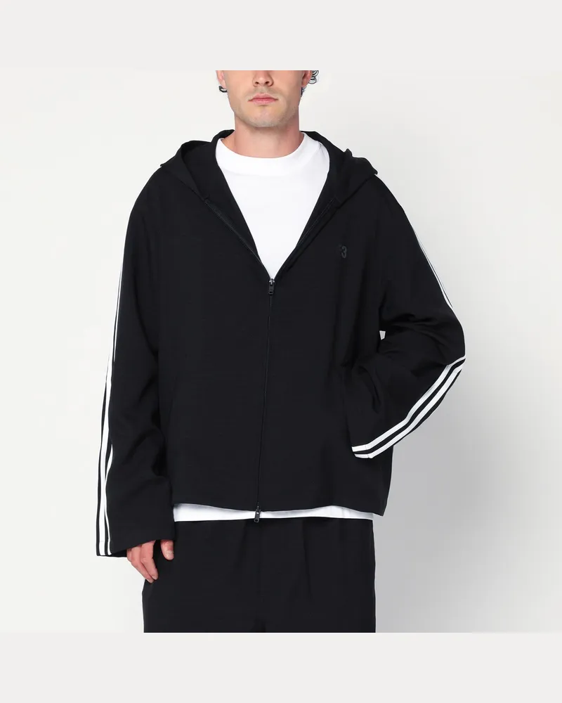 adidas 3-Streifen schwarzer Reißverschluss/Cardigan Black