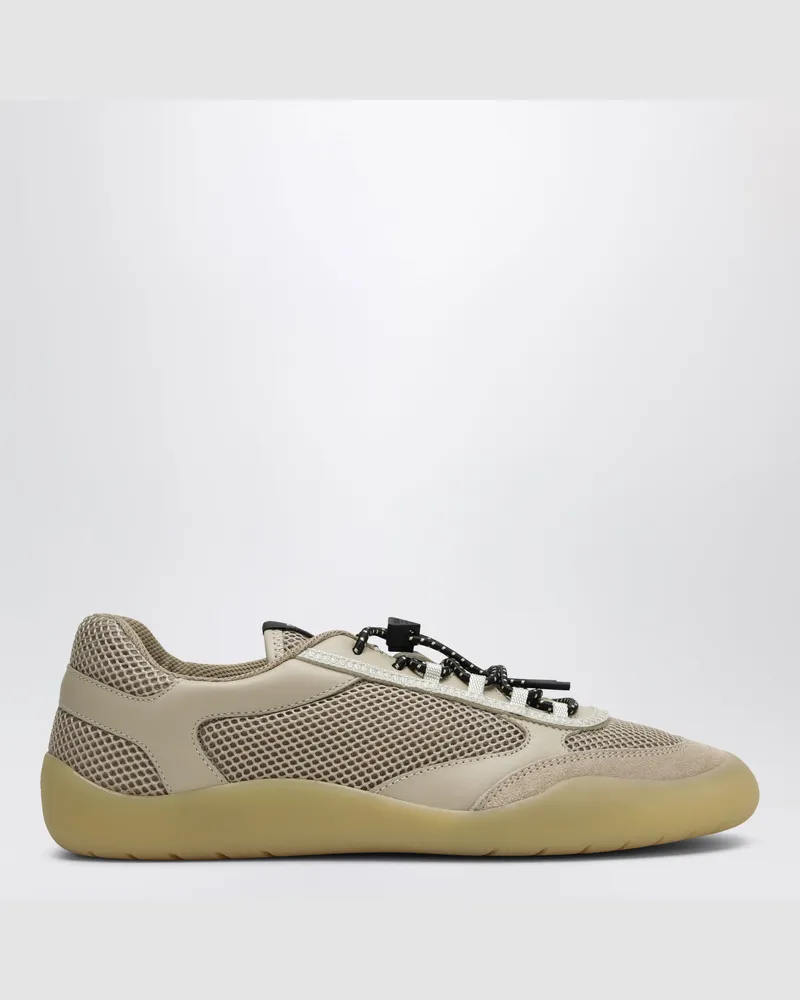 Prada Speedrock-Sneaker in Wüstenfarbe aus Netzstoff Beige